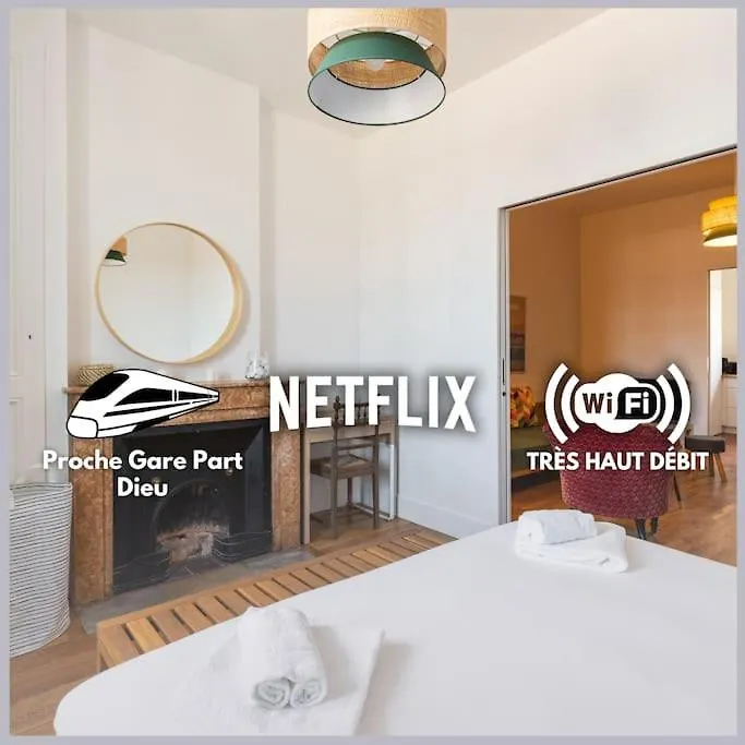 Appartement Bnbgones - L'Harmonie Feuillat - Montchat - Metro Monplaisir à Lyon